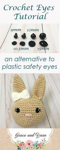 crochet eyes pattern for an alternative to plastic safety eyes