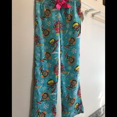 Cute Stretchy Waisted Pant With Adjustable Tie With Snowboarding Monkey Motif. Never Worn...New With Tags! Blue Fun Sleepwear, Blue Fun Sleepwear For Sleepover, Blue Sleepwear With Elastic Waistband For Bedtime, Fun Blue Sleepwear For Sleepover, Fun Blue Sleepwear For Pajama Party, Blue Sleepwear With Elastic Waistband For Pajama Party, Playful Blue Sleep Bottoms, Multicolor Bottoms For Sleepover, Fun Cotton Bottoms For Pajama Party