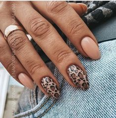 Leopard Nail Designs, Cheetah Nails, Leopard Print Nails, Leopard Nails, Animal Nails, Round Nails, Luxury Nails, Fire Nails, Chic Nails