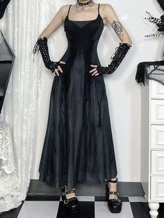 Material: Polyester spandex Color: Black Size: S, M, L Unit: CM Bust Waist Length S 69-87 58-70 107 M 73-91 62-74 109 L 79-97 68-80 111 * 1cm ≈ 0.3937 inchNote: There may be 2-3cm error due to manual measurement. If you need size help, please drop us a message. Contact us at info@cutiekillshop.com for any questions or Black Underbust Summer Dress, Gothic Corset Dress For Halloween Night Out, Black Underbust Corset Dress For Summer, Black Stretch Corset Dress For Costume Party, Gothic Stretch Corset Dress For Party, Black Dress For Alternative Fashion Halloween, Black Corset Dress For Halloween Costume Party, Fitted Dress For Halloween In Alternative Fashion Style, Fitted Halloween Dress For Alternative Fashion