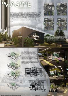 an info sheet showing the various types of buildings and their architectural features in this image