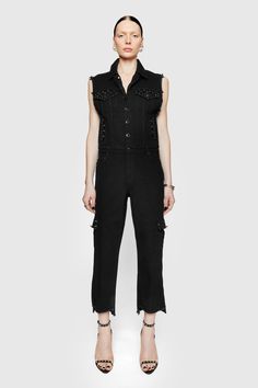 The Boiler Suit is a stylish nod to traditional workwear with a cool utility vibe. With its relaxed fit, roomy pockets, and button-down front, this jumpsuit will take you anywhere you need to go. Style #: RM123393TA1B 79.5% Cotton, 20% Recycled Cotton, 0.5% Spandex Zipper Fly & Button Closure Rhinestone and Stu Suit Runway, Leather Outerwear, Boiler Suit, Shoe Size Conversion, Recycled Cotton, Suits You, Clothes For Sale, Brooklyn, Work Wear