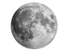 the full moon is shown in black and white