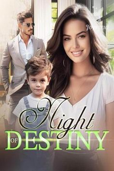 the poster for night of destiny featuring a man and woman in white shirts