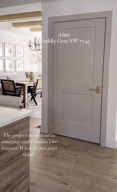 an open door with the words after godly gray swv 704