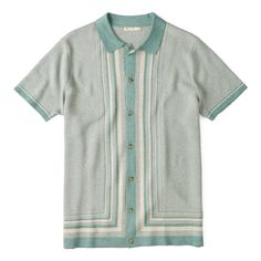 A sweater-soft shirt from the kings of comfort The Kings, Stripe Sweater, Sweater Shirt, Button Downs, Clothes