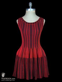 💄After 23 years, our website, TheFROCK.com, has had a makeover. Check out the new site, and join our mailing list for new arrivals.   Azzedine Alaïa dress, sleeveless stretch mini dress in a striking red and black op-art patterned knit. Rear zipper. The custom knit fabric has some give and will expand by several inches, unstretched measures bust 30" (stretches to 34 waist 25" (stretches to 30 length 30". Condition is excellent.  Layaway is available. ALL DELIVERY DATES mentioned by Etsy are EST Azzedine Alaia Dress, Alaia Dress, Azzedine Alaïa, Dress Geometric, Azzedine Alaia, Vintage Fur, Op Art, Dress Red, Black Stretch