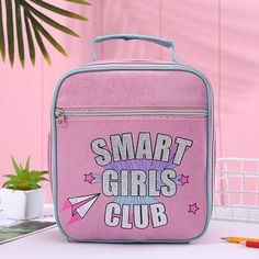 Aeropostale Smart Girls Club Lunch Box Bag Pink / Blue Brand New, Never Used With Tag Zippered Insulated Inside: Zippered Mesh Pocket Side: Mesh Pocket For Water Bottle Padded Carrying Handle Perfect For Kids To Take To School, Camp, And Vacations Clear Beach Bag, Mermaid Purse, School Camp, School Lunch Bag, School Bookbags, School Lunch Box, Lunch Box Bag, Girls Purse, Girls Club