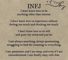 Infj Struggles, Infj Girl, Infj 4w5, Feeling Misunderstood, Infj Humor, Infj Things