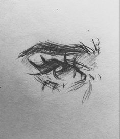 a pencil drawing of a woman's eye