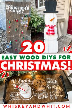 20 easy wood diys for christmas