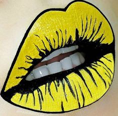 Pose Portrait, Lips Makeup, Up Costumes, Crazy Makeup, Vector Pop, Halloween Makeup Looks