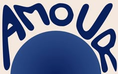 a blue ball with the word aour on it