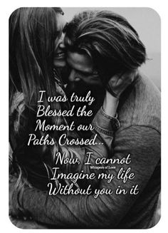 two people kissing each other with the caption i was truly pleased that the moment our paths crossed