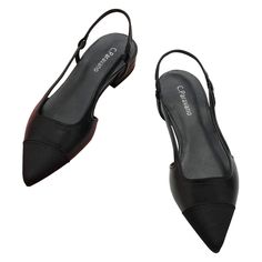 PRICES MAY VARY. 👡 100% Lambskin Insole 👡 POINTED TOE : Soft closed toe sandals would adapt your toes shapes flexible, and wrap the toes well in beauty. 👡 FIT COMFORT : These slingback flats crafted a full leather lining, elasticated straps and rebound padding system give your feet extreme breathing and a slim look. 👡 SLINGBACK STYLE : They’re cut to a point in mixed fabric and color to sleek silhouette, adding the hollow out design of upper for free to prom, party or office. 👡 C.Paravano h Shoes For Wedding, Closed Toe Sandals, Slip On Flats, Slingback Flats, Slingback Shoes, Heeled Sandal, Comfortable Heels, Flats Shoes, Slingback Heel