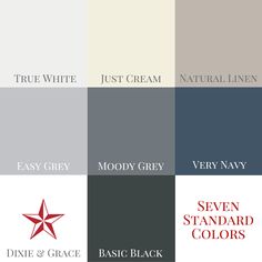 several different shades of gray, white and red with the same color scheme on them