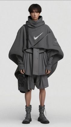 Minimalist Futuristic Fashion, Soft Techwear Outfits, Futuristic Clothing Design, Dystopian Future Fashion, Futureristic Fashion, Korean Cyberpunk, Futuristic Fashion Men, Cyberpunk Clothes Design, Soft Techwear