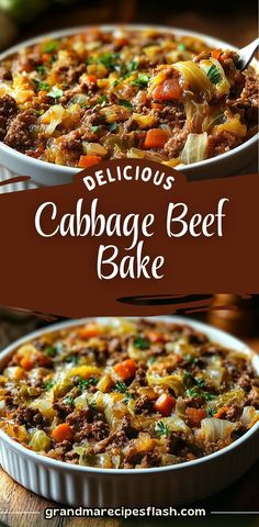 this delicious cabbage beef bake is the perfect comfort