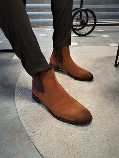 Torino Tan Suede Chelsea Boots – brabion Tan Suede Chelsea Boots, Boots Outfit Men, Gifts Box, Suede Leather Shoes, Tan Shoes, Suede Chelsea Boots, Exclusive Shoes, Tan Boots, Suede Leather Boots