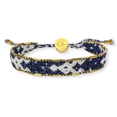 This Bali Friendship Bracelet in navy and white is a stylish and trendy accessory. Perfect for stacking with other bracelets. Blue Bohemian Friendship Bracelets For Everyday, Bali Friendship Bracelets, Bohemian Gold Hand-strung Friendship Bracelets, Bohemian Blue Shell Bracelet, Navy Adjustable Nautical Bracelet, Summer Wishlist, Navy Baby, Nautical Jewelry, Bridal Engagement Rings