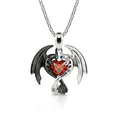 Can you believe it? This dragon couple's relationship is one of the strongest romance relationship in the fictional world. Crafted in sterling silver, this necklace in Hug Me® collection shows a loving dragon couple hugged a heart-cut stone together. As a great Valentine and Christmas gift, the meaningful necklace celebrates your everlasting love. You will find more adorable and creative designs in our Hug Me® collection.Carat Weight: 0.5 ctStone Size: 5*5 mmStone Type: Jeulia® StoneNumber of St Dragon Couple, Couple Heart, Dragon Stuff, Bff Jewelry, Meaningful Necklace, Dragon Necklace, Diamond Jewelry Necklace, Magical Jewelry, Dragon Jewelry