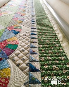 the quilts are laid out and ready to be sewn