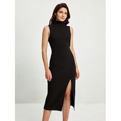 Season:Summer; Fabric:Polyester,Elastane; Sleeve Length:Sleeveless; Dress Length:Knee-length; Look After Me:Machine wash; Gender:Women's; Style:Party; Elasticity:Micro-elastic; Occasion:Festival,Nightclubs,Party Wearing,Club; Fit Type:Regular Fit; Waistline:No Waist; Dresses Type:Party Dress,Black Dress,Black Cocktail Dress; Pattern:plain color,Plain; Design:Backless; Neckline:High Neck; Trends:Party time,Sexy Trend; Brand:Ador; Front page:FF; Listing Date:12/08/2023; Production mode:External pr Black Dresses Online, Black Dress Sleeveless, Women's Black Dress, Midi Party Dress, Color Plain, Dress High Neck, Style Party, Plain Color, Black Cocktail