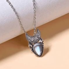 Mystical Chic Silver Crescent Moon Moonstone Star Waterdrop Pendant Necklace - Length: See Picture - Simulated Moonstone Bohemian Moonstone Teardrop Pendant Necklace, Bohemian Moonstone Teardrop Pendant Jewelry, Temu Wishlist, Stella And Dot Necklace, Moon Water, Moonstone Pendant Necklace, Pearl Strands Necklace, Long Statement Necklace, Gold Topaz