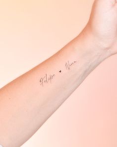 a woman's arm with a tattoo that says, believe mom on the wrist