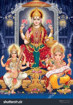 the hindu god and his attendants