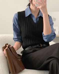 Casual Outfit Style, Shirts Outfit, Dress Code Casual, Simple Casual Outfits, Korean Outfit Street Styles, Korean Casual Outfits, Woman Suit Fashion, Easy Trendy Outfits, Casual Work Outfits