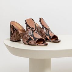 Paris Texas Snake Embossed Mules. Size 37.5/7.5 These Mules Can Be Worn Day Or Night! They Are Snake-Print Calf Leather, Have A 3.3" Covered Block Heel, And An Open Toe. This Shoe Features A Slide Style, Leather Lining, And A Smooth Outsole. Color: Light Pink. Material: 100% Leather. Made In Italy True To Size Genuine Leather Upper, Lining And Sole * Some Wear On The Soles And At Heel, Excellent Condition Otherwise Neutral, Everyday, Casual, Trendy, Elegant, Romantic, Night Out Texas Snakes, Paris Texas, Romantic Night, Mule Clogs, Mules Shoes, Snake Print, Color Light, Calf Leather, Block Heels