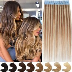 ad eBay - TAPE IN HUMAN HAIR EXTENSIONS SEAMLESS SKIN WEFT FULL HEAD BALAYAGE THICK REMY - Buy Now, click the link (eBay) Full Head Balayage, One Piece Hair, Tape In Hair Extensions, Wigs Hair Extensions, Human Hair Extensions, Hair Pieces, Beauty Health, Hair Extensions, Balayage