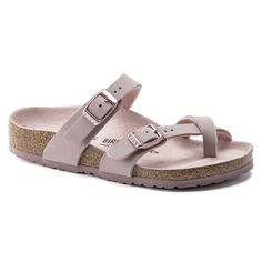 Mayari Birko-Flor Nubuck | shop online at BIRKENSTOCK Pink Adjustable Sandals With Cushioned Footbed, Adjustable Single Toe Strap Sandals, Adjustable Synthetic Toe Ring Sandals With Single Strap, Adjustable Strappy Toe Ring Sandals With Removable Insole, Adjustable Synthetic Footbed Sandals With Single Toe Strap, Adjustable Toe Loop Sandals, Adjustable Strap Beach Sandals, Adjustable Double Strap T-strap Sandals For Beach, Pink Adjustable Open Toe Footbed Sandals