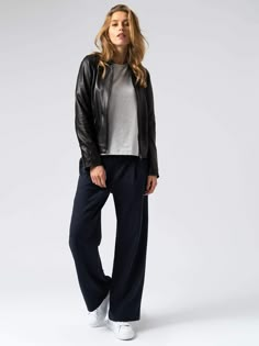 Camden Wide Leg Pant - Navy Trousers Women Wide Leg, Womens Wide Leg Pants, Celebrity Outfits, Jeans Boyfriend, Outfit Idea, Wide Leg Trousers, My Wardrobe, Fashion Pants