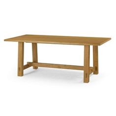 a wooden table on a white background with no one around it or the table top