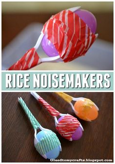 rice noisemakers are easy and fun for kids to make