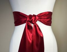 "Crimson Red Sash Belt Dark Red Satin Sash Waist Wrap Belt Wedding, Bridal Sash, Bridesmaid Sash Scarf Belt, Satin Bow Belt Satin Swank This Satin Swank® reversible waist sash is the perfect finishing touch for your bridesmaid, wedding, or special occasion dress, or just the right piece to add instant polish to your dress or top. Depending on your waist size and the length you choose (60, 75, and 90 inch lengths available), you can wrap the sash around your waist once or twice. You decide whethe Bridesmaid Sash, Wedding Sash Belt, Waist Sash, Satin Sash, Bow Belt, Scarf Belt, Wedding Sash, Wrap Belt, Bridal Sash