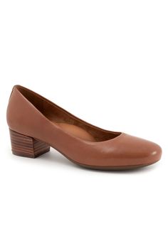 The Lynn is a heeled pump with a stacked heel for great comfort. Is also has a removavle footbed and a cushioned arch for your everyday use.mix UpperLeather LiningRubber OutsoleLeather Footbed2 1/4" Heel heightHeeled Pump available in sizes N 7-11 M 5-11, 12 W 6-11, 12 | Women's Lynn Heeled Pump by SoftWalk in Luggage (Size 11 M) Luggage Sizes, Sweater Collection, Sweater Tank Top, Swimsuits For All, 7 11, Stacked Heel, 8 M, New Shoes, Dress Accessories