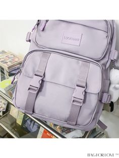 BagForLove - Premium Letter Patch Backpack: Spacious and Stylish with Pendant - A Superior Choice! Product Description Color Purple Composition 100% Nylon Bag Size Medium Pattern Type Plain Material Polyamide Type Classic Backpack Size Chart INCH CM Handle Height Strap Length Bag Height Bag Width Bag Length 2 inch 23.6 inch 18.1 inch 6.3 inch 12.6 inch Handle Height Strap Length Bag Height Bag Width Bag Length 5 cm 60 cm 46 cm 16 cm 32 cm Details Pictures Similar Products h2 { text-align: center; } /* æ¢è¡ */ li{ white-space: normal; word-break: break-all; word-wrap: break-word; } .red-box { width: 100%; display: flex; flex-direction: row; flex-wrap: wrap; justify-content: center; } .red-box > div { width: 190px; height: 250px; margin: 10px; } .red-box > div > a > img { width: 190px; hei Casual Large Capacity Purple Backpack, Casual Purple Backpack For Students, Casual Purple Student Backpack, Casual Purple Backpack For Daily Use, Casual Purple Nylon Backpack, Casual Purple Backpack, Purple Nylon Rectangular Backpack, Rectangular Purple Nylon Backpack, Casual Purple Backpack With Zipper Closure