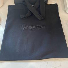 Brand New, Never Used. Comes With Original Box, Ribbon, And Receipt. Purchased Directly From Saint Laurent Saint Laurent Black Tote Bag, Fleece Bag, Ysl Tote Bag, Ysl Tote, Ysl Clutch, Saint Laurent Tote, Studded Handbag, Box Ribbon, Saint Laurent Bags