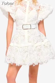 Shipping: Worldwide Express Shipping Available Delivery time: 🚚7-15Days Fast Shipping Returns: Fast refund,💯100% Money Back Guarantee. Spring Lace Puff Sleeve Mini Dress, Chic Belted Lace Dress, Chic Lace Belted Dress, White Lace Puff Sleeve Dress For Spring, Spring Belted Mini Dress With Puff Sleeves, Spring Puff Sleeve Belted Mini Dress, Spring Mini Dress With Belt And Puff Sleeves, Spring Lace Puff Sleeve Dress With Short Sleeves, Chic Lace Puff Sleeve Dress For Spring