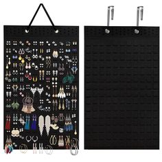 PRICES MAY VARY. 100% Felt 【Large Capacity for Earring Organizer】- 330 pairs different sizes of stud/pierced earrings can be placed,660 earring holes.The earring holder is designed with 165 felt pieces, each piece can hold 2 pairs of earrings.It is perfect for your jewelry collections and fit all of your earrings. (Jewelry Not Included) 【Easily Find Earrings & DIY】- It's perfect for hanging all kinds of stud,earrings, ball earrings, dangling earrings,hoop earrings etc.Hold all of your Favorite e Free Plastic Canvas Earring Holder, Suitcase Earring Display, Jewelry Wall Display, Stud Earring Organizer, Earrings Organizer, Felted Earrings, Jewelry Organizer Stand, Earring Hanger, Felt Wall