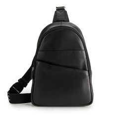 "This ili sling backpack can be worn on your front or back. This ili sling backpack can be worn on your front or back. RFID-blocking technology safeguards credit & debit cards from unauthorized scanning Fits up to an 8-in. device 13""H x 9.5""W x 3""D Removable/adjustable strap length: 15"" Zipper closure Silver-tone hardware Interior: 4 card slots and 1 slip pocket Exterior: 2 zip pockets and 1 slip pocketCONSTRUCTION & CARE Genuine Leather Lining: polyester Spot clean Imported WARNING: Debit Cards, Debit Card, Sling Backpack, Fashion Handbags, Handbag Accessories, Card Slots, 3 D, Zip Pockets, Adjustable Straps