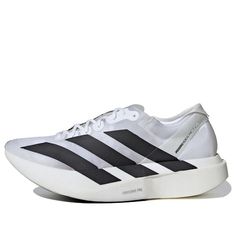 adidas Adizero Adios Pro Evo 1 'White Black' IH5564 White Sneakers With Abzorb Midsole For Marathon, White Adidas Sneakers For Marathon, Adidas Logo White Running Shoes For Training, Adidas White Running Shoes For Training, White Adidas Running Shoes For Training, White Adidas Running Shoes For Errands, Adidas Running Shoes With Abzorb Midsole In White, Adidas White Running Shoes With Abzorb Midsole, Adidas Running Shoes With Abzorb Midsole