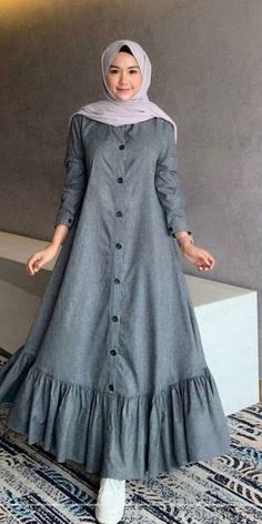 Model Gamis, Hijab Fashionista, Muslim Fashion Outfits