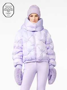 GLARE ski jacket Don 2, Fanny Bag, Pink Faux Fur, Ski Pants, Intense Workout, Detachable Hood, Ski Jacket, Neck Warmer, Get The Look