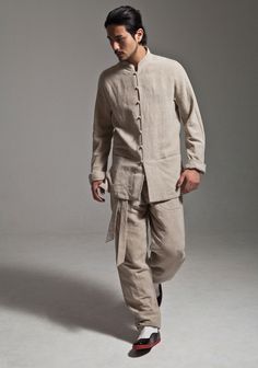 Modern Monk Fashion, Chinese Shirt, Chinese Fashion, Modern Chinese, Couture Mode, Tailor Shop, Mens Fashion Casual Outfits, Chinese Clothing, Asian Outfits