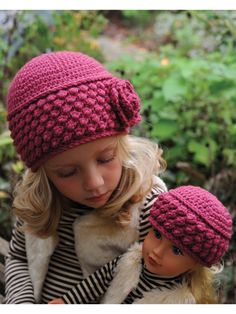 Inspired by classic, timeless style of the past this cute vintage design will keep you warm and cozy during cold seasons. Includes instructions for 6 sizes of hats ranging from 18" dolls, infants, toddlers, tweens and adults! Made using worsted-... Baby Hats Pattern, Annie's Crochet, Crochet Beanies, Hat Crochet Pattern, Crocheted Hats, Crochet Terms, Crochet Beanie Hat, Crochet Doll Clothes, Hat Design