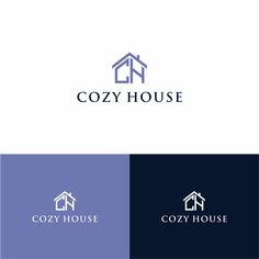 Cozy house is a new company. wanting to attract all, the young and the experienced | Logo design contest designercollection #logomotion✳️. Holiday Logo, Dc Logo, Construction Logo, Business Icons, Design Packaging